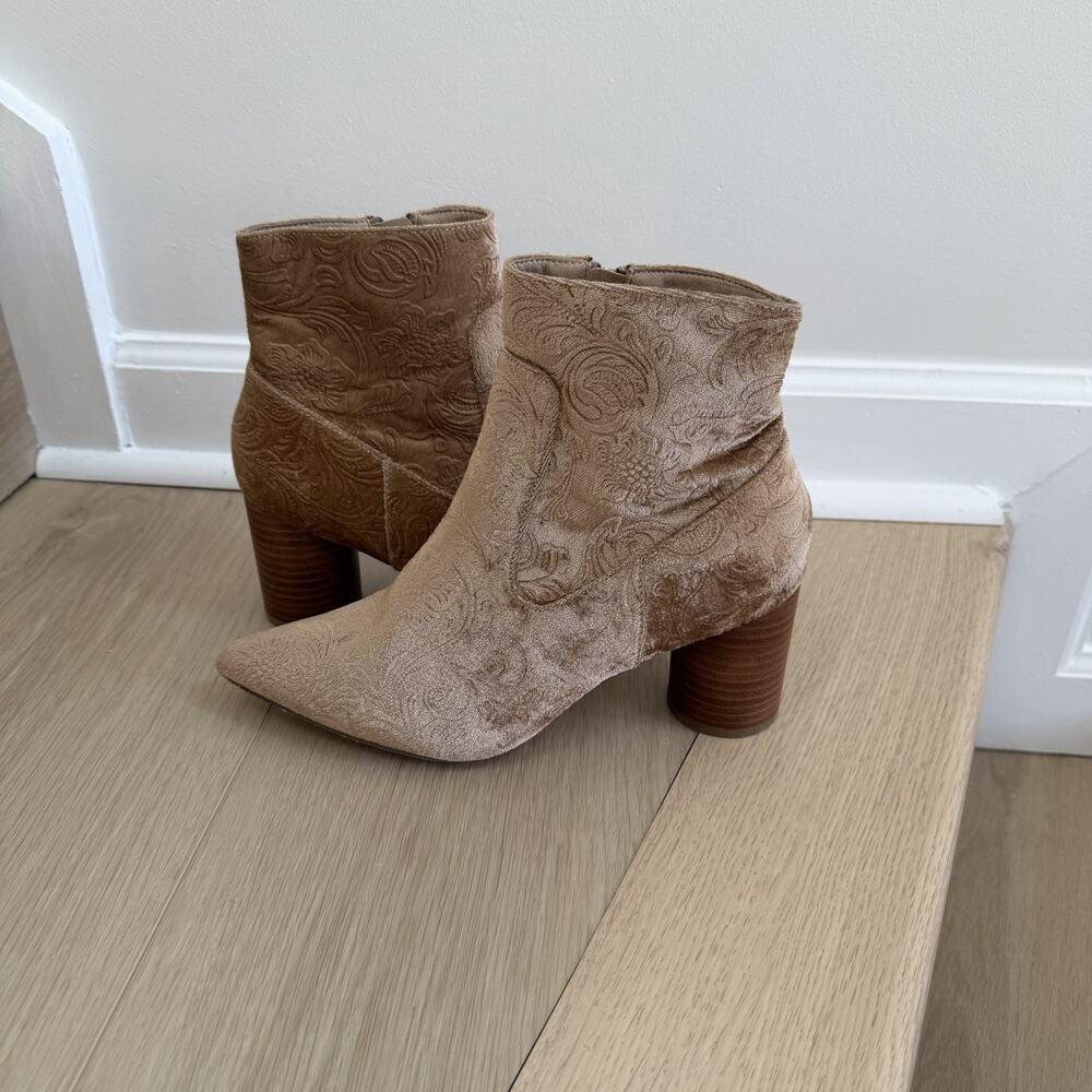 Coconuts By Matisse Alana Floral Patterned Ankle Boots Women’s Size 8M